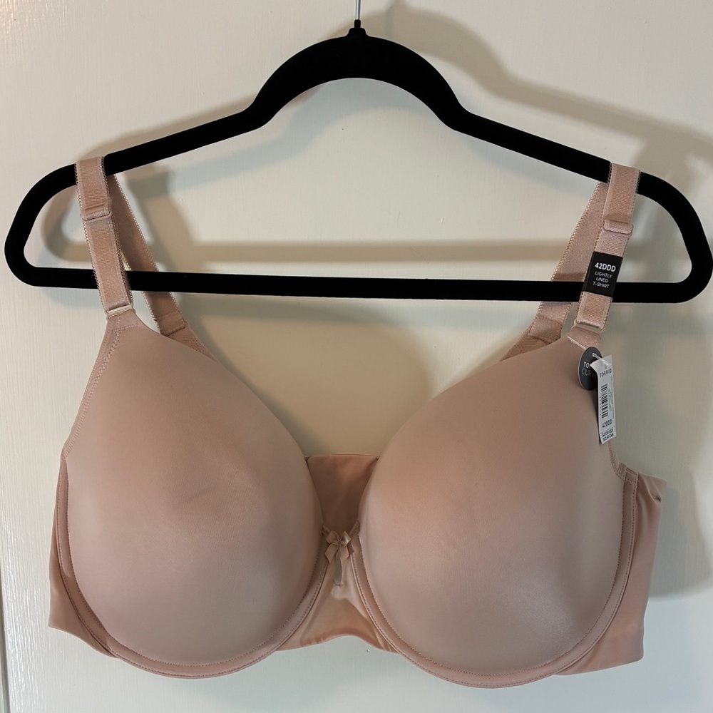 NWT Torrid Lightly Lined T-Shirt Bra Underwire Smooth 360 Back Smoothing 42DDD